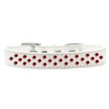 Unconditional Love Sprinkles Red Crystals Dog CollarWhite Size 20 UN796150